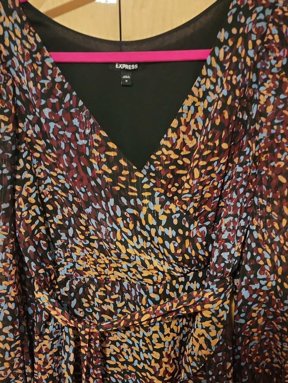 Express Ruffled Dress Size Medium - Picture 4 of 12